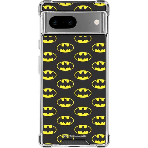 DC Comics Batman Logo All Over Print Google Pixel 7a Clear Case